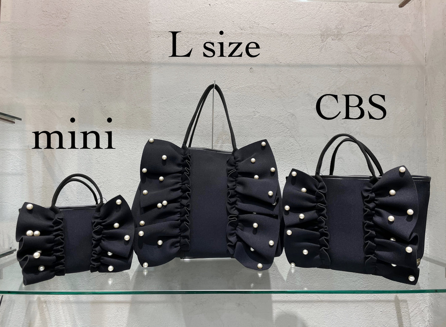 【Rapture】ネイプルズラッフルトートバッグボールパール-Lサイズ