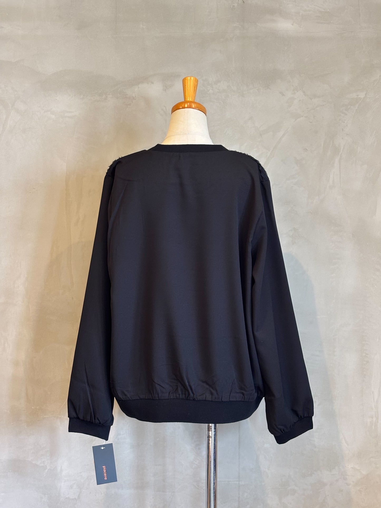 【botanical】スワールテクスチャープルオーバー