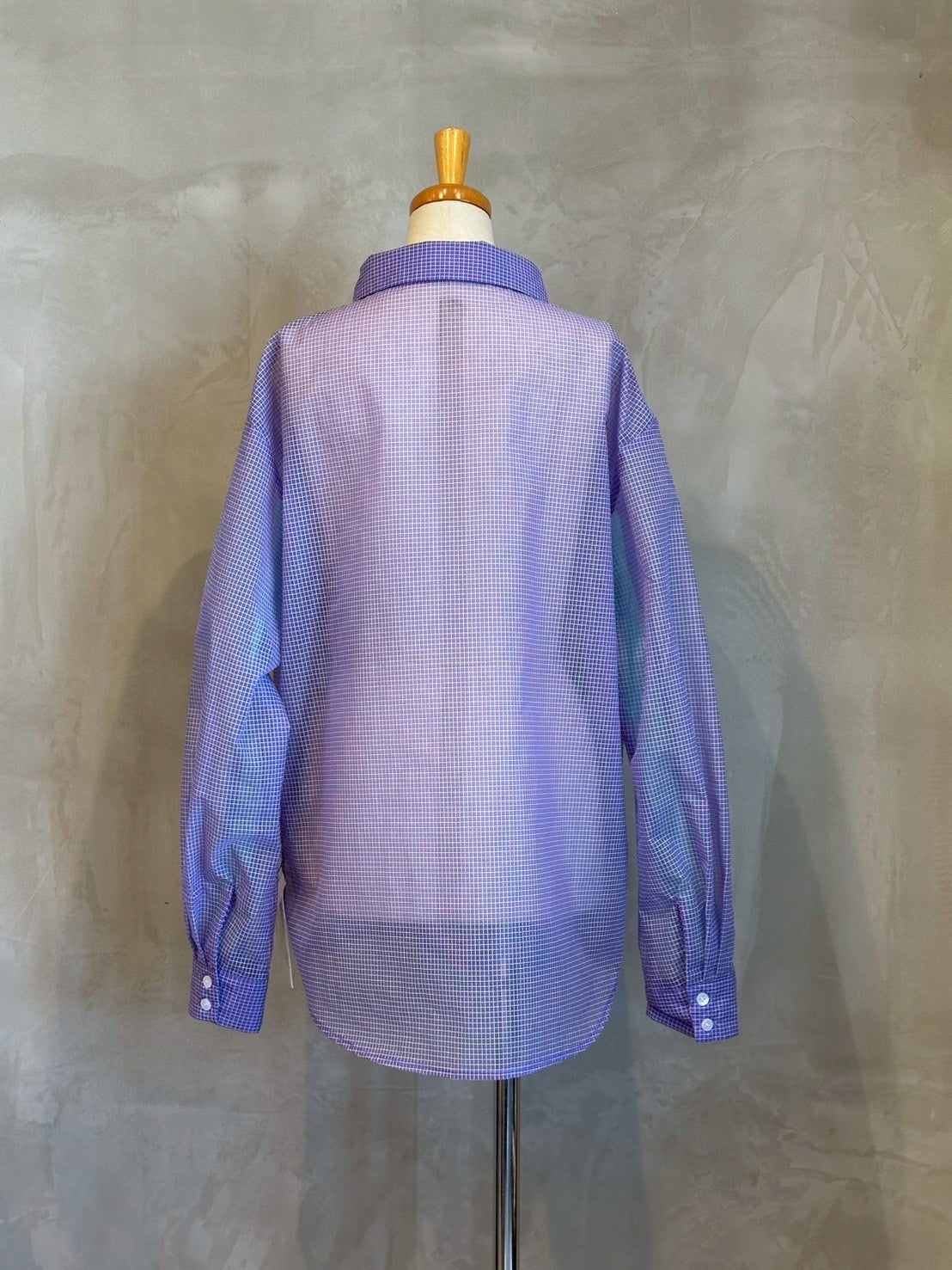 【HCAE】シアーチェックシャツ