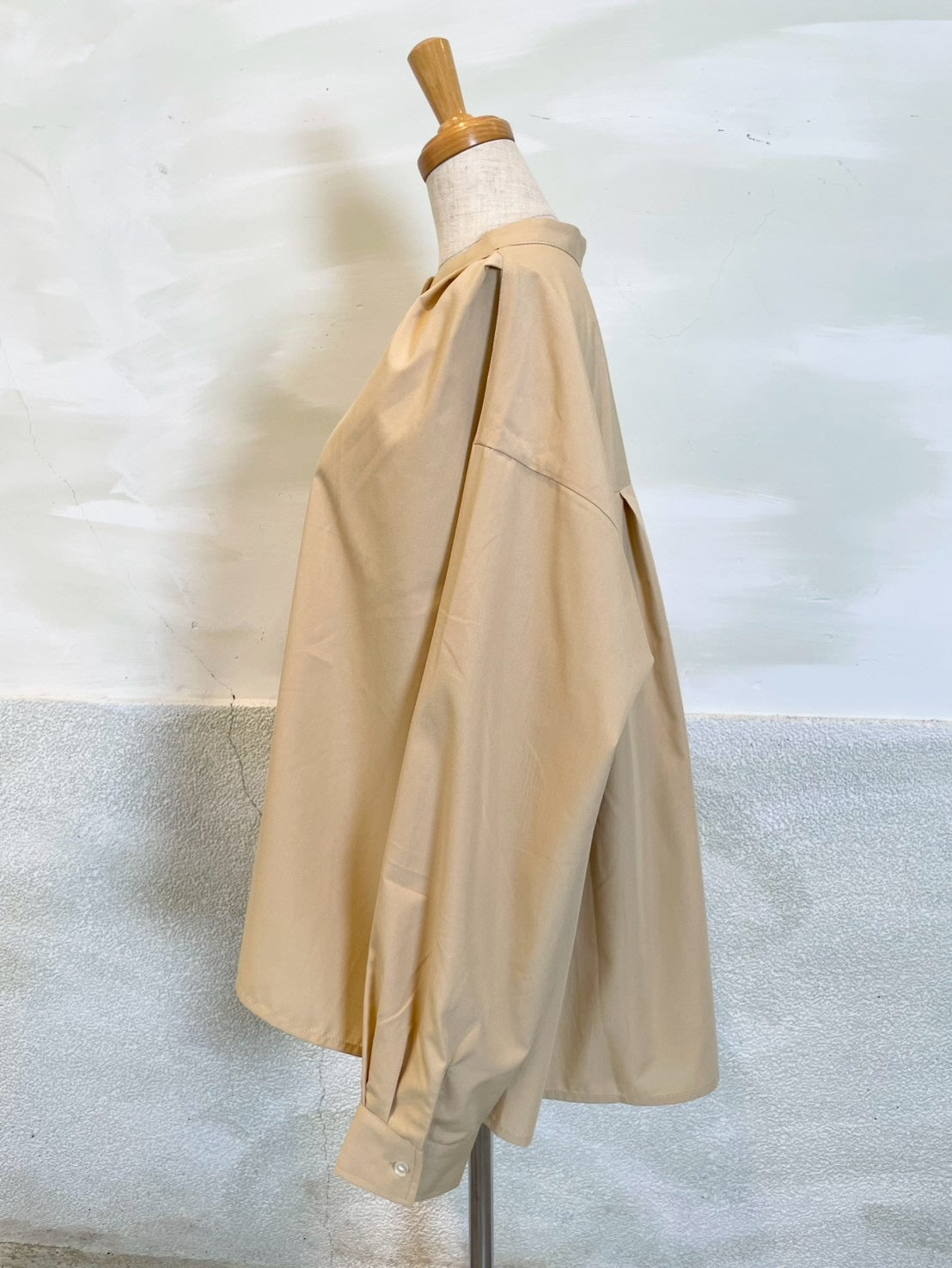 【お手入れ楽々!洗濯機洗い◎】【botanical】バックタックデザインブラウス