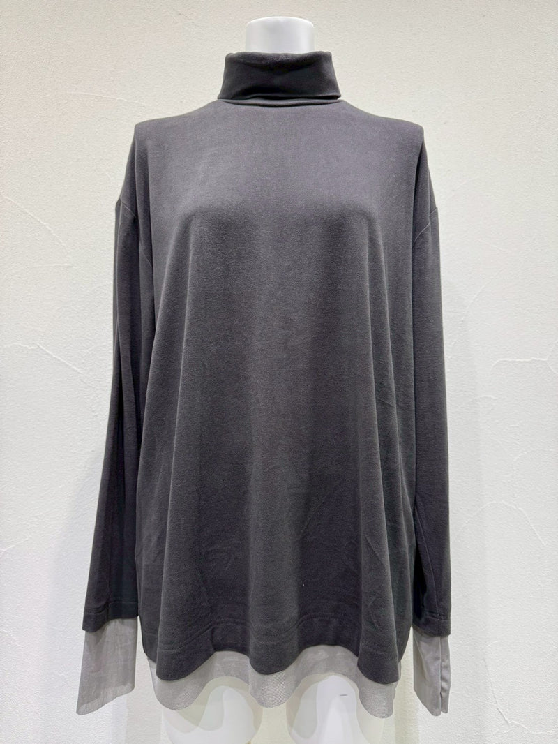 【予約商品】CYAN tokyo/スリットタートルウォームトップス