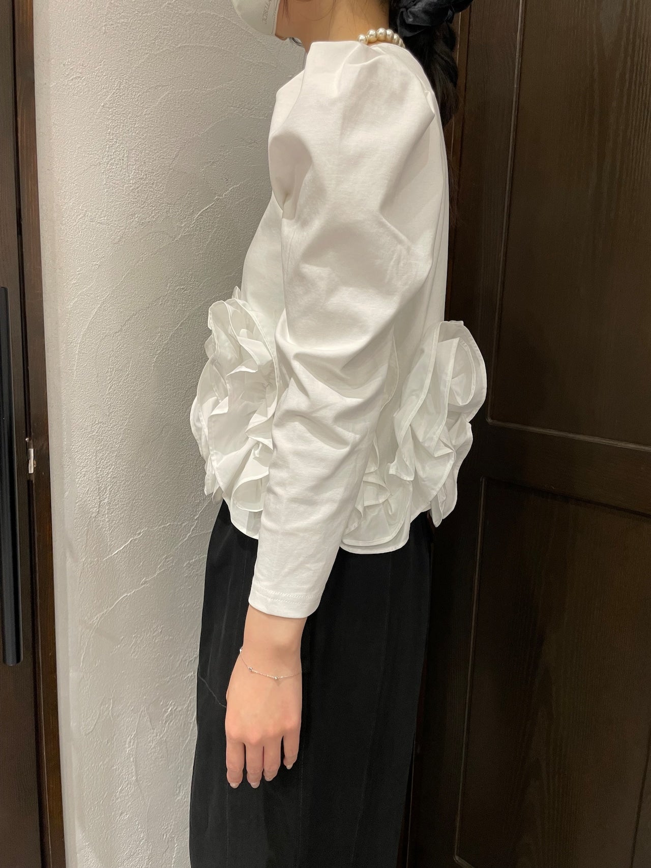 【PICCIN PERLA】裾フリルプルオーバー