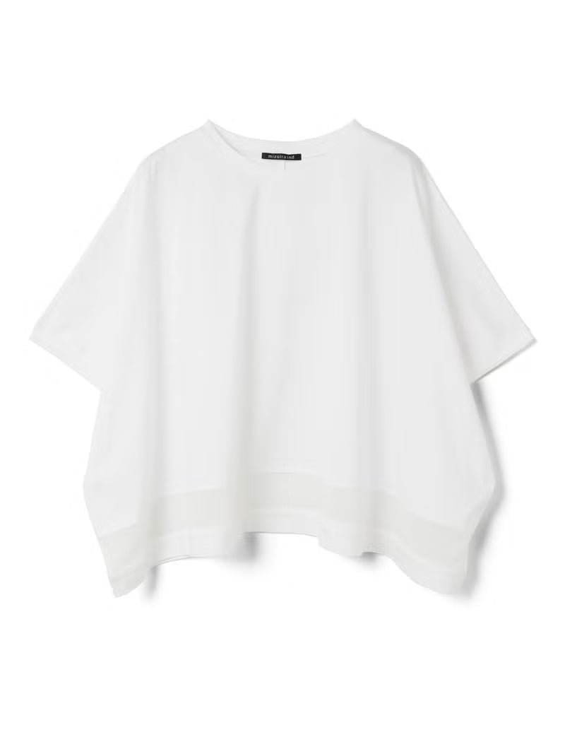 【mizuiro ind】裾シアーTシャツ