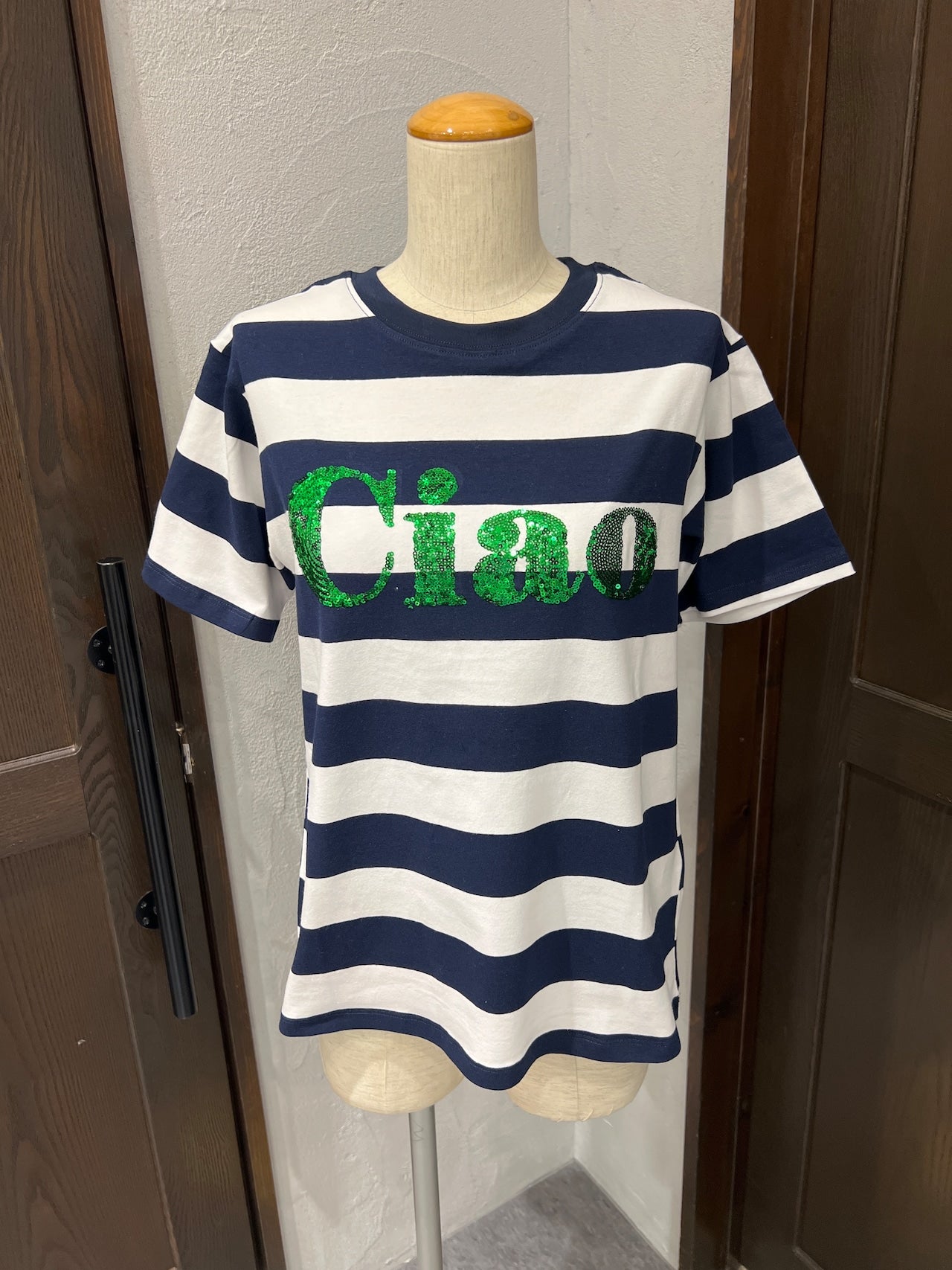 【MICALLE MICALLE】CIAOボーダーTシャツ