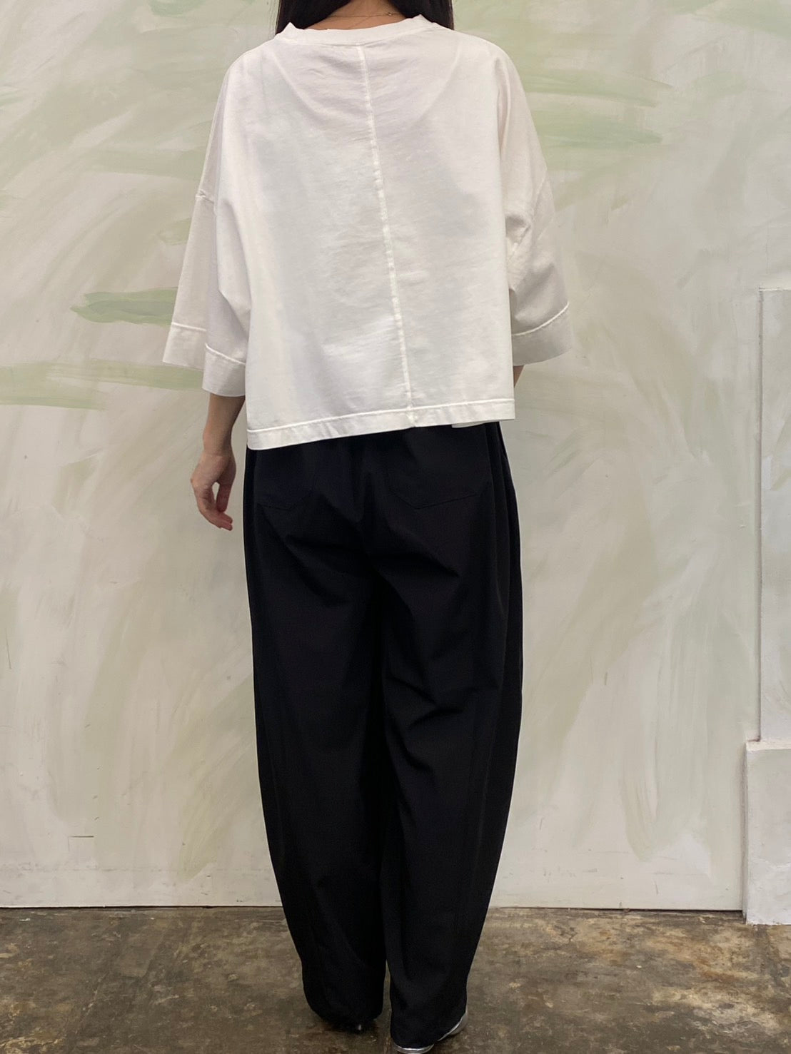 【botanical】ピグメント製品染め オーバーロゴTシャツ