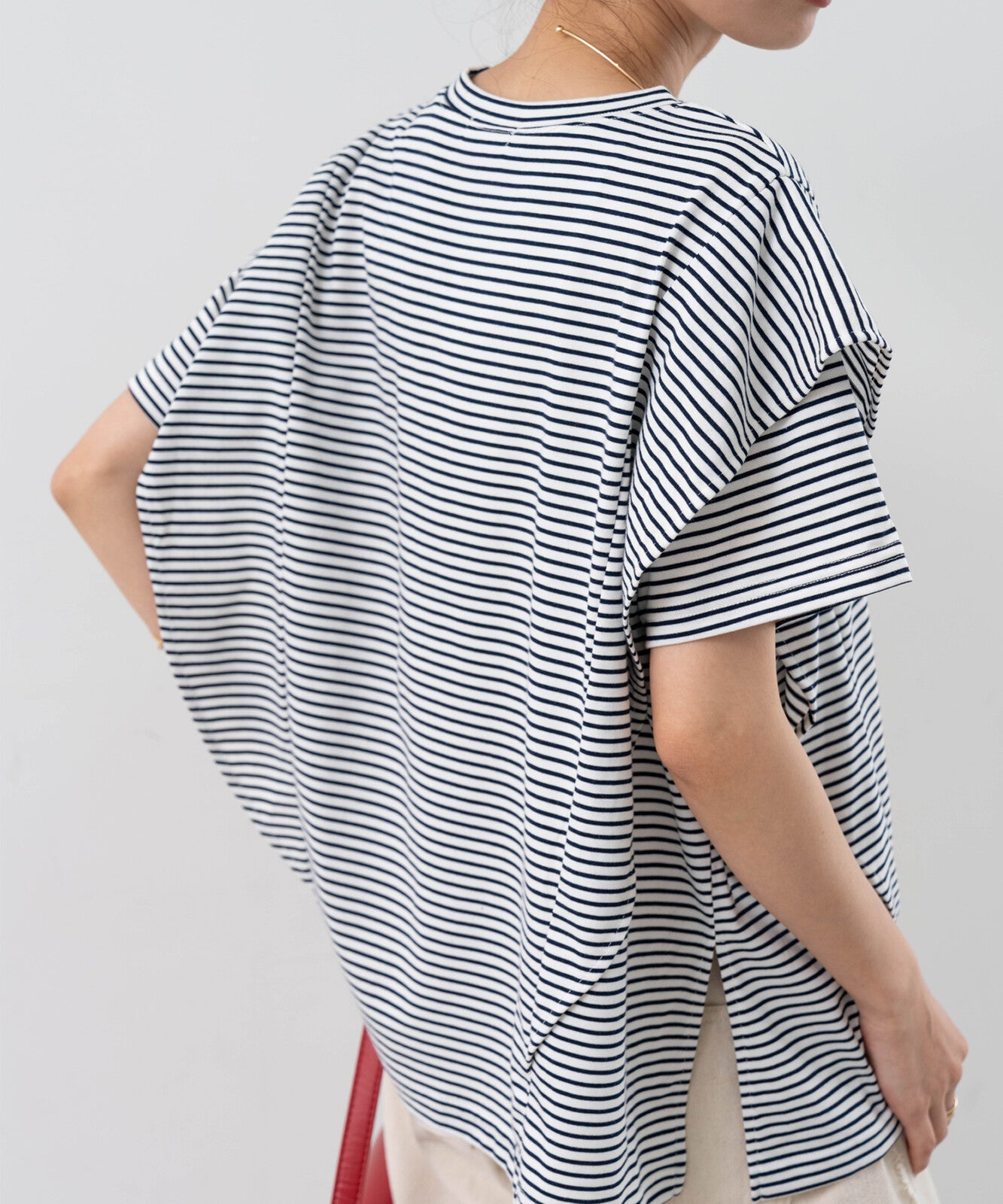 【botanical】サイドフリルTシャツ