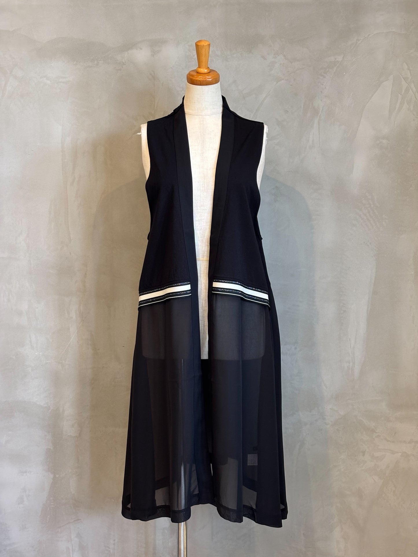 【botanical】バックシアー切替ロングジレ