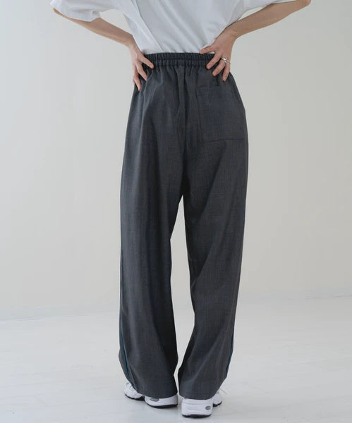 【botanical】サイド配色パイピングパンツ