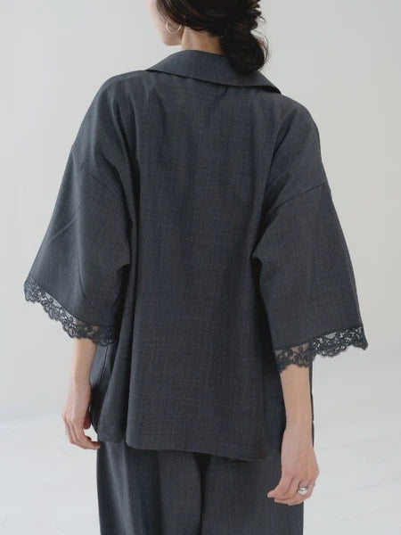 【botanical】袖レーステーラージャケット