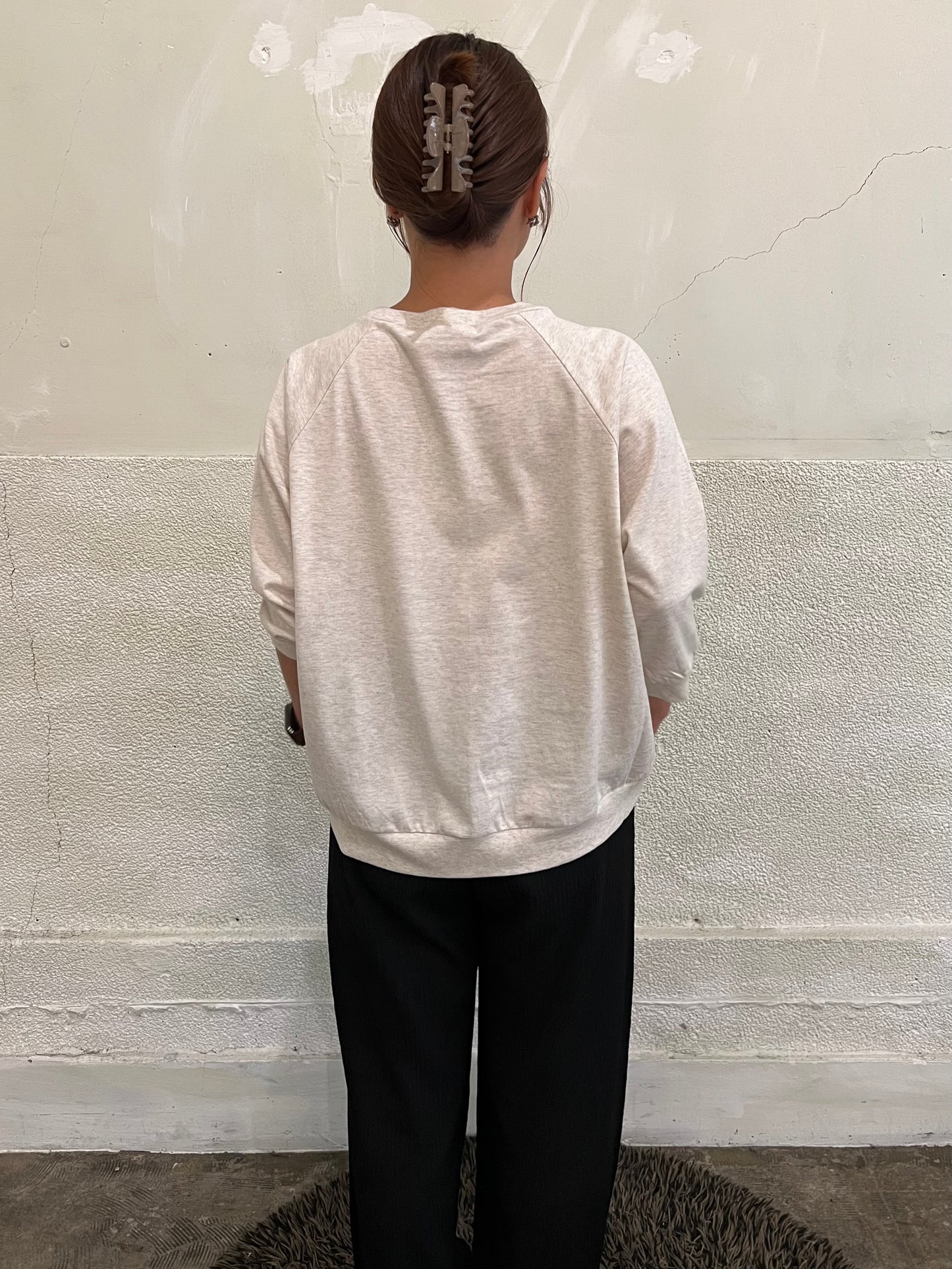 【QTUME】6分袖ジャージTシャツ