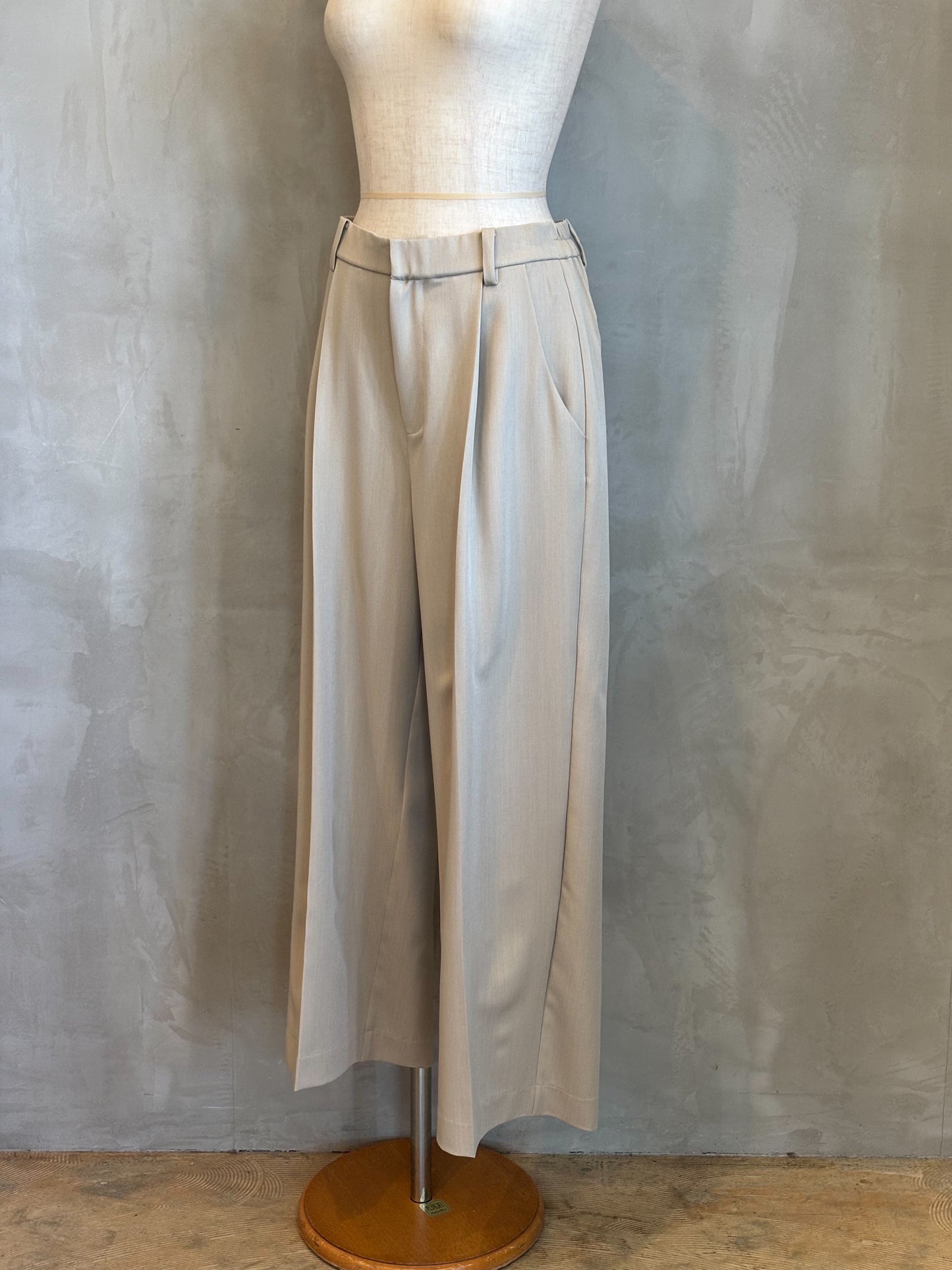 【ROSIEE】カーブポケットタックワイドパンツ