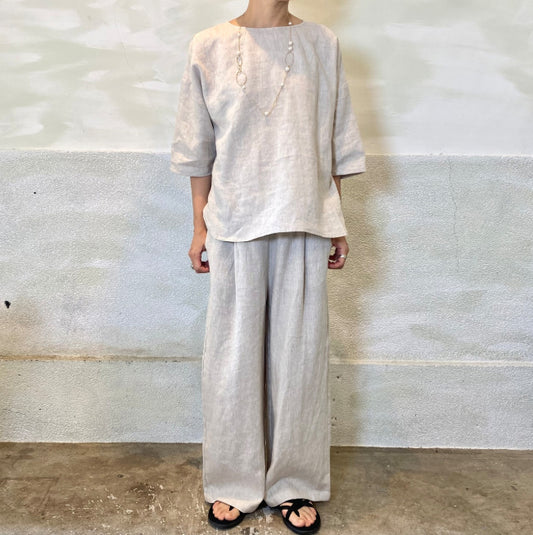 【Swarm】リネンワイドパンツ