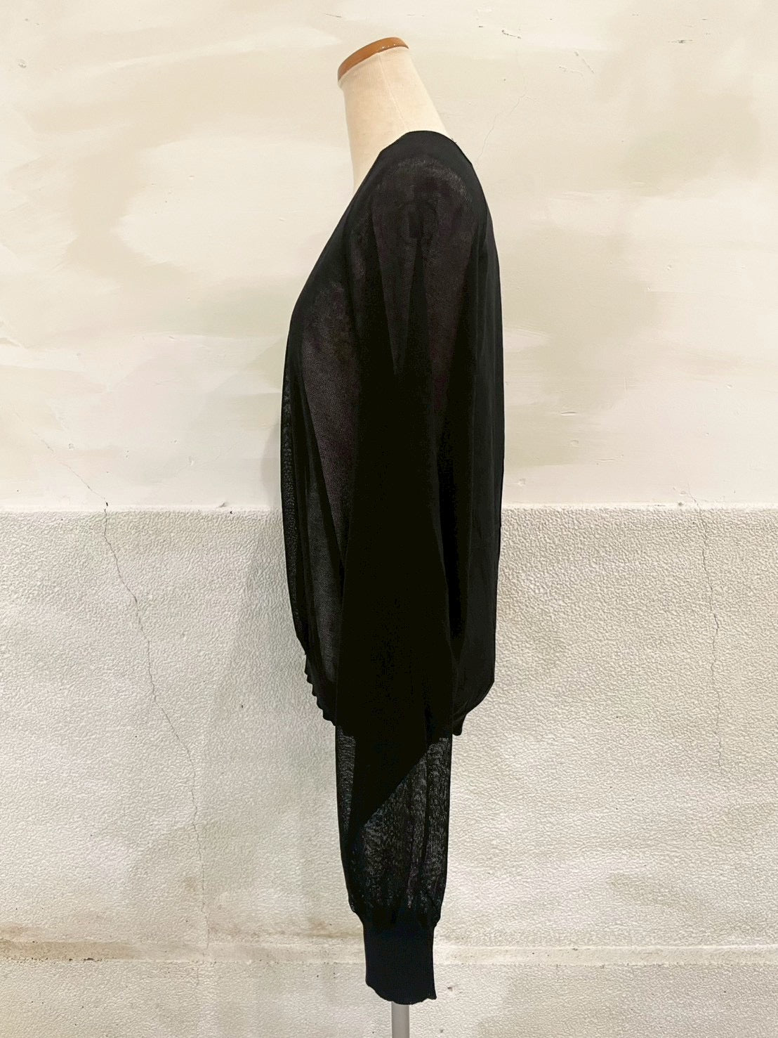 【botanical】布帛ドッキングカーディガン