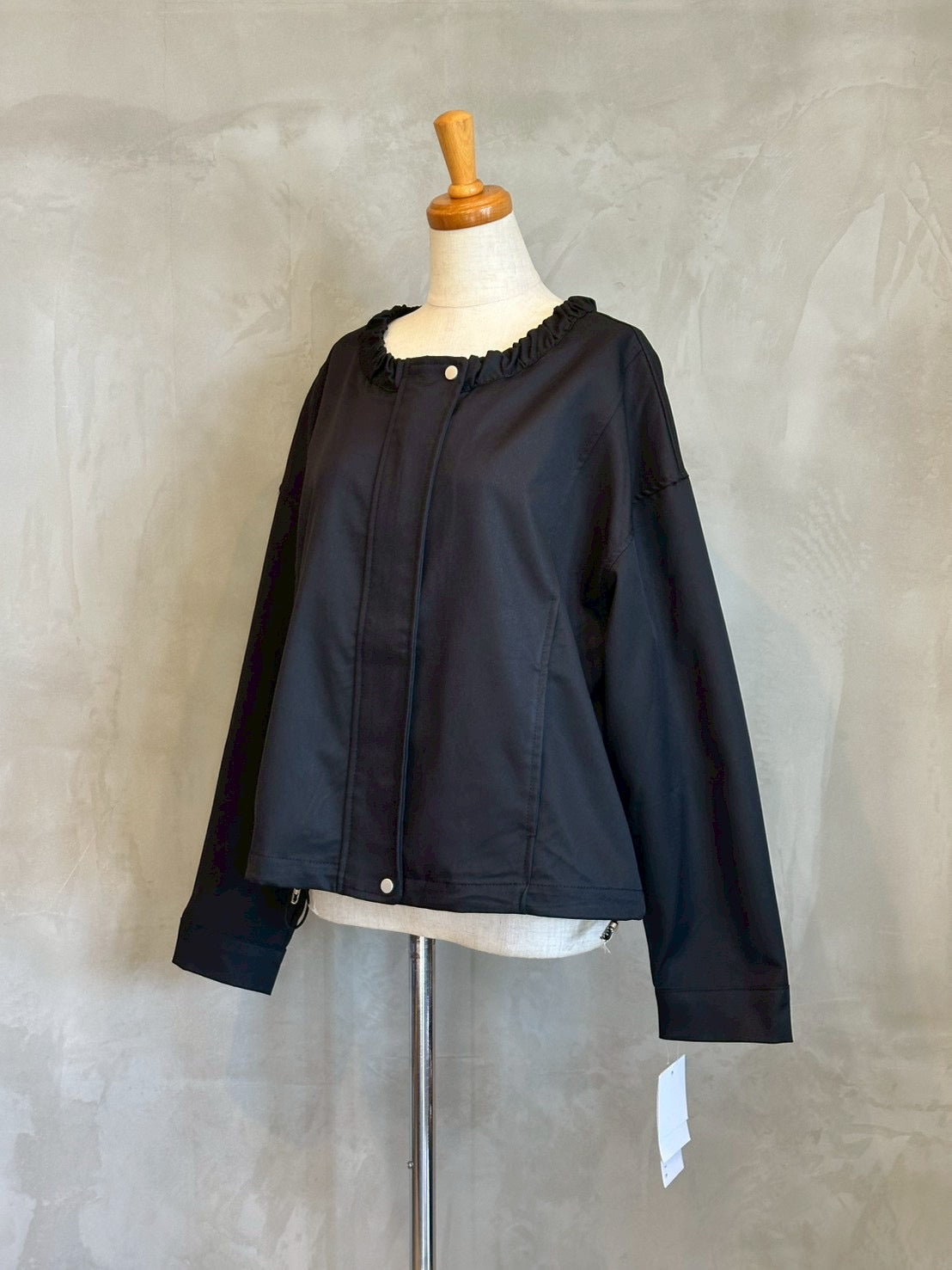 【botanical】ギャザーネックブルゾン