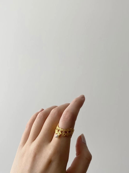〈予約〉【flavour】レースドットリング GOLD