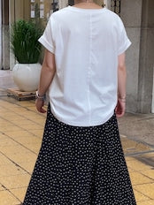 【CLOCHE】ロールアップフレンチスリーブTシャツ