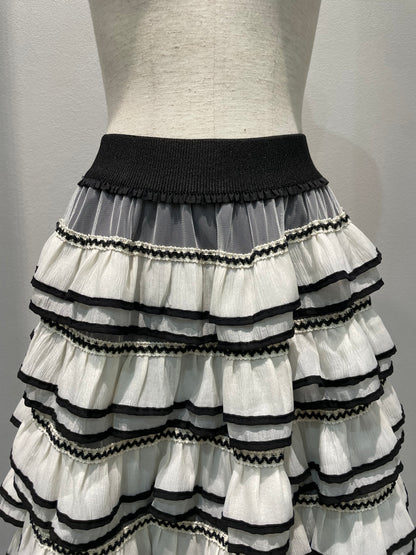 【botanical】フリルボーダースカート