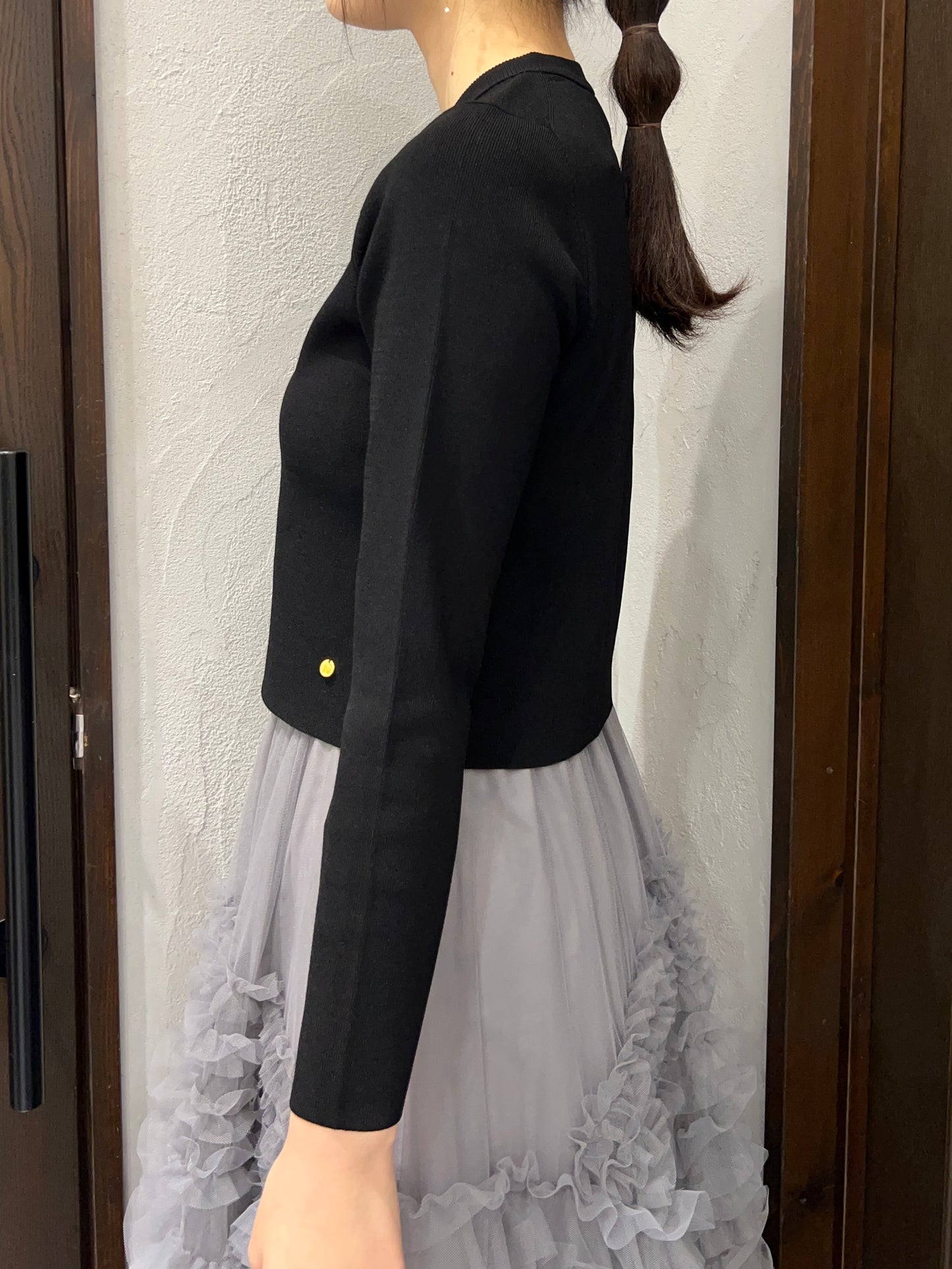 【Dignite collier】ストレッチカーディガン