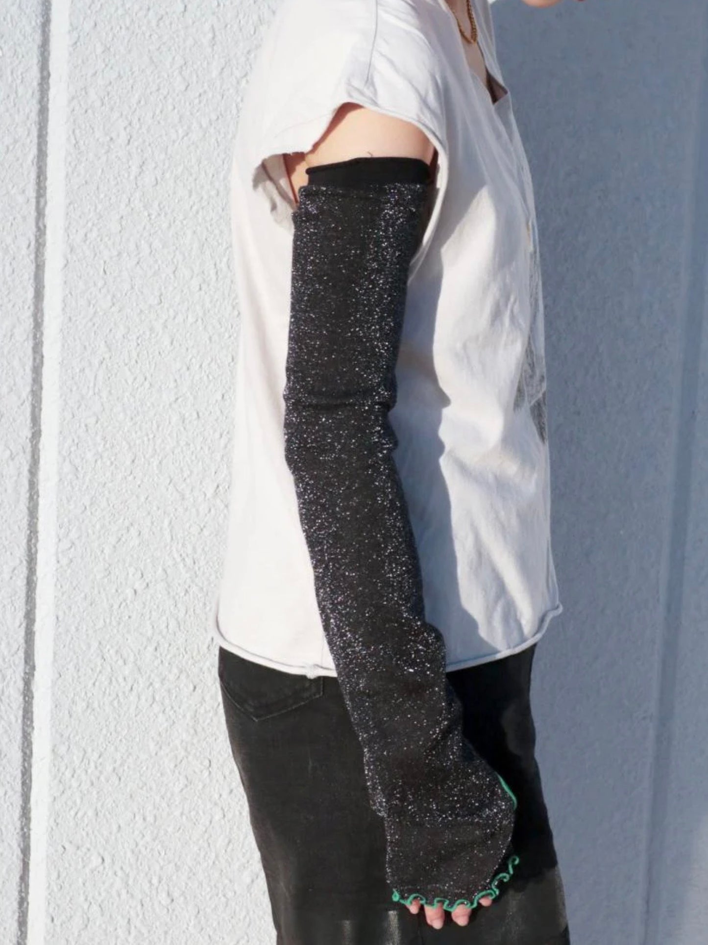 【KIVISDOU】UVカットスパークル アームカバー (ラメ)