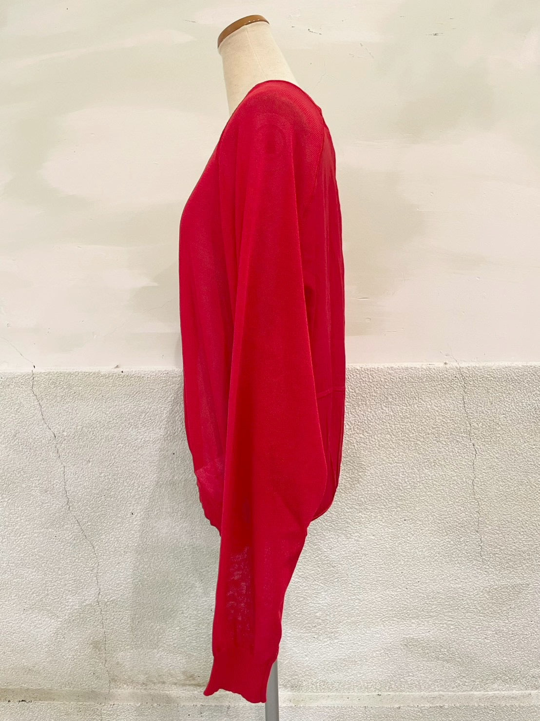 【botanical】布帛ドッキングカーディガン