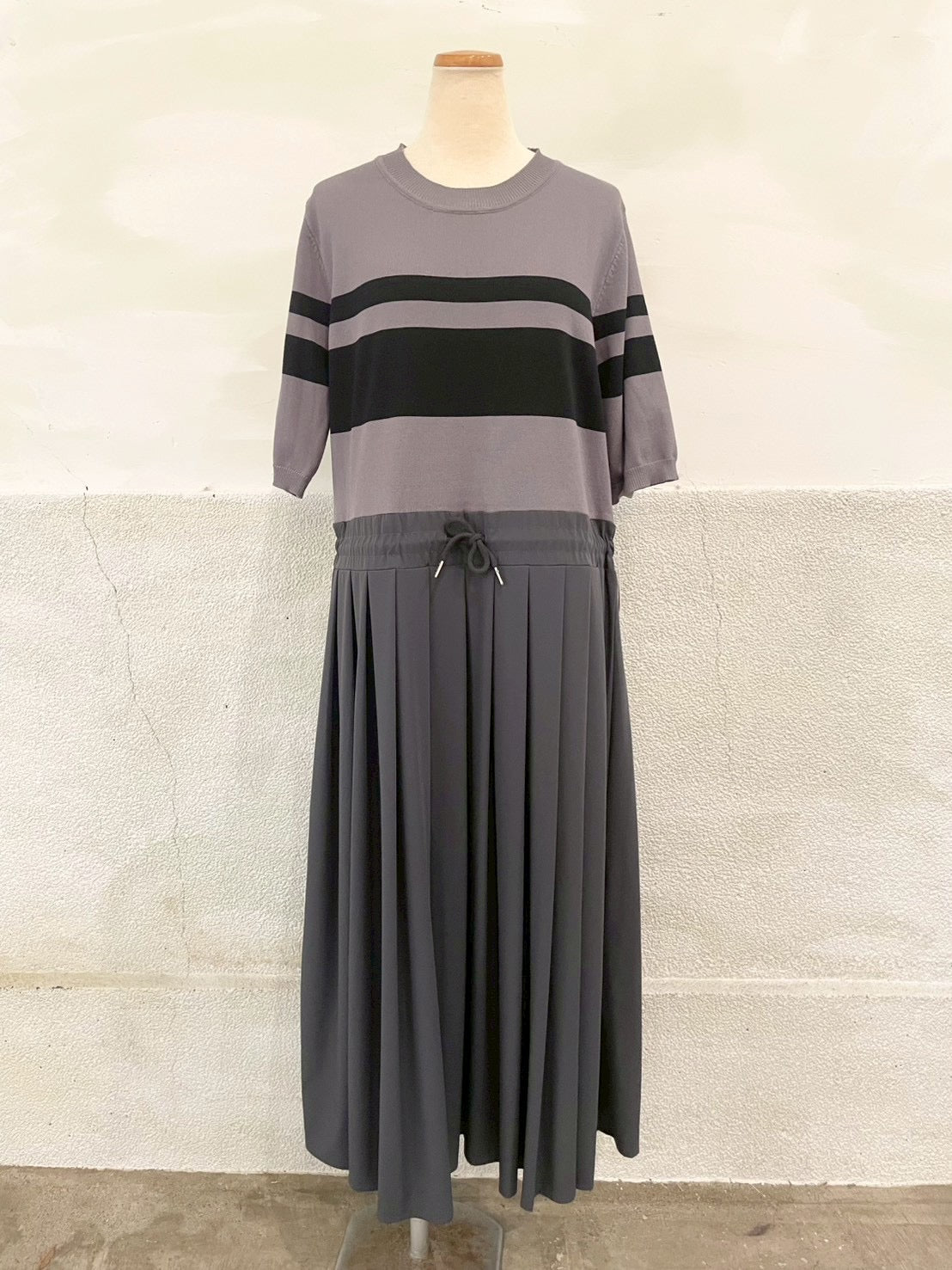 【botanical】プリーツスカートワンピース