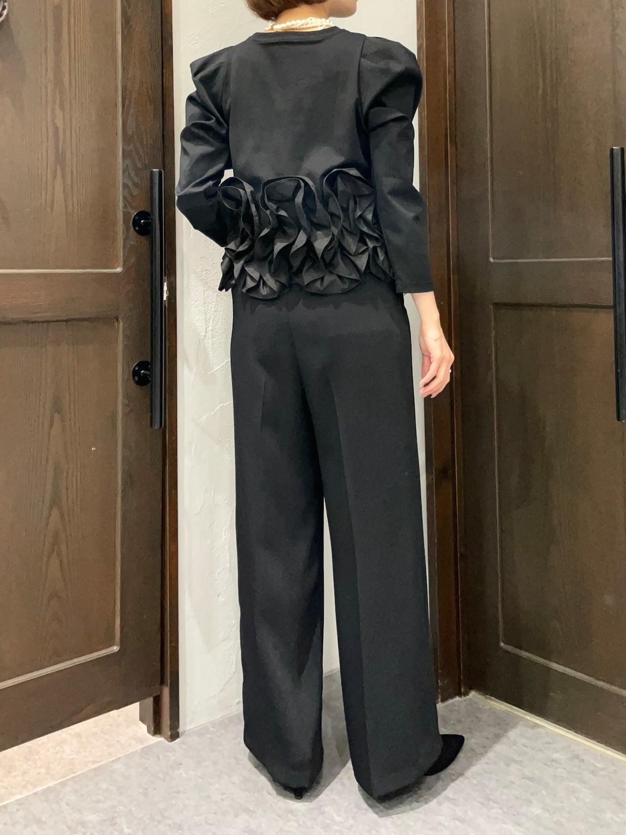 【PICCIN PERLA】裾フリルプルオーバー