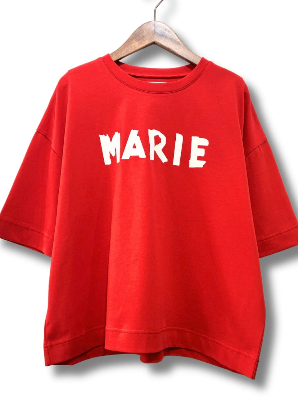 【MARIED'OR】テープロゴ5分袖Tシャツ