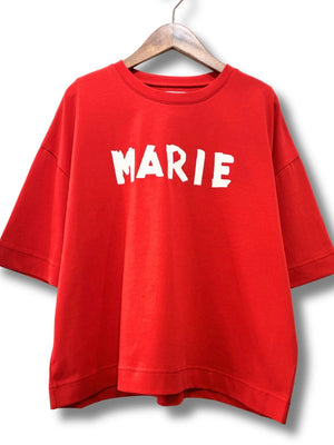 【MARIED'OR】テープロゴ5分袖Tシャツ