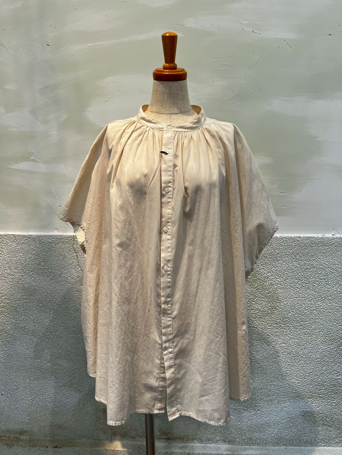 【MANON】オーバーダイ フレンチスリーブ ビック アミカルシャツ