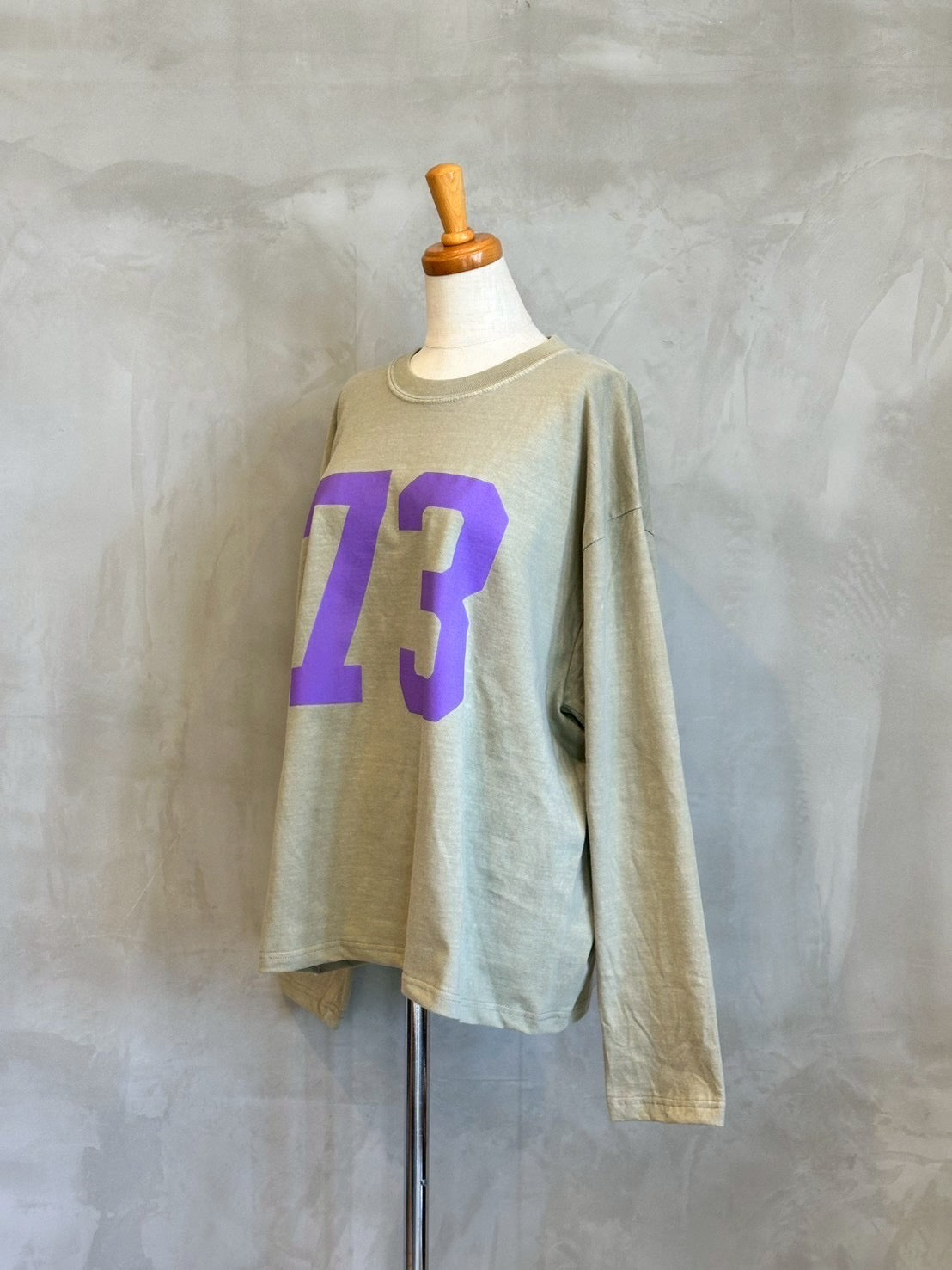 【ALL HOURS】6.1オンスピグメントダイ 73 ロングTEE