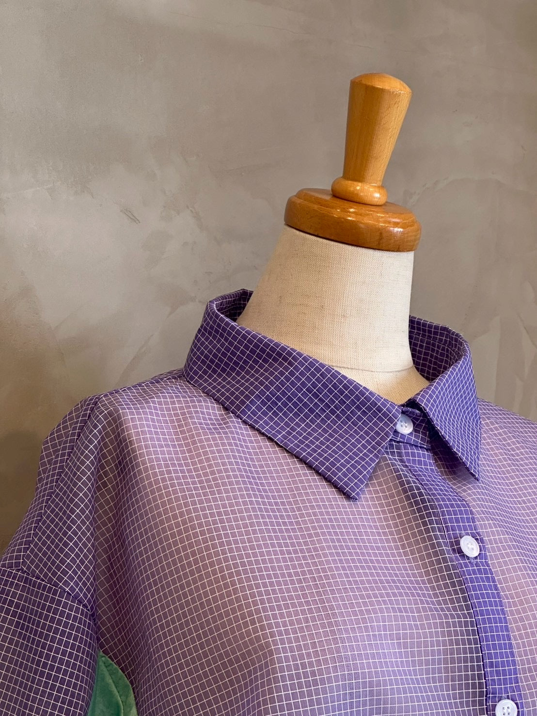 【HCAE】シアーチェックシャツ