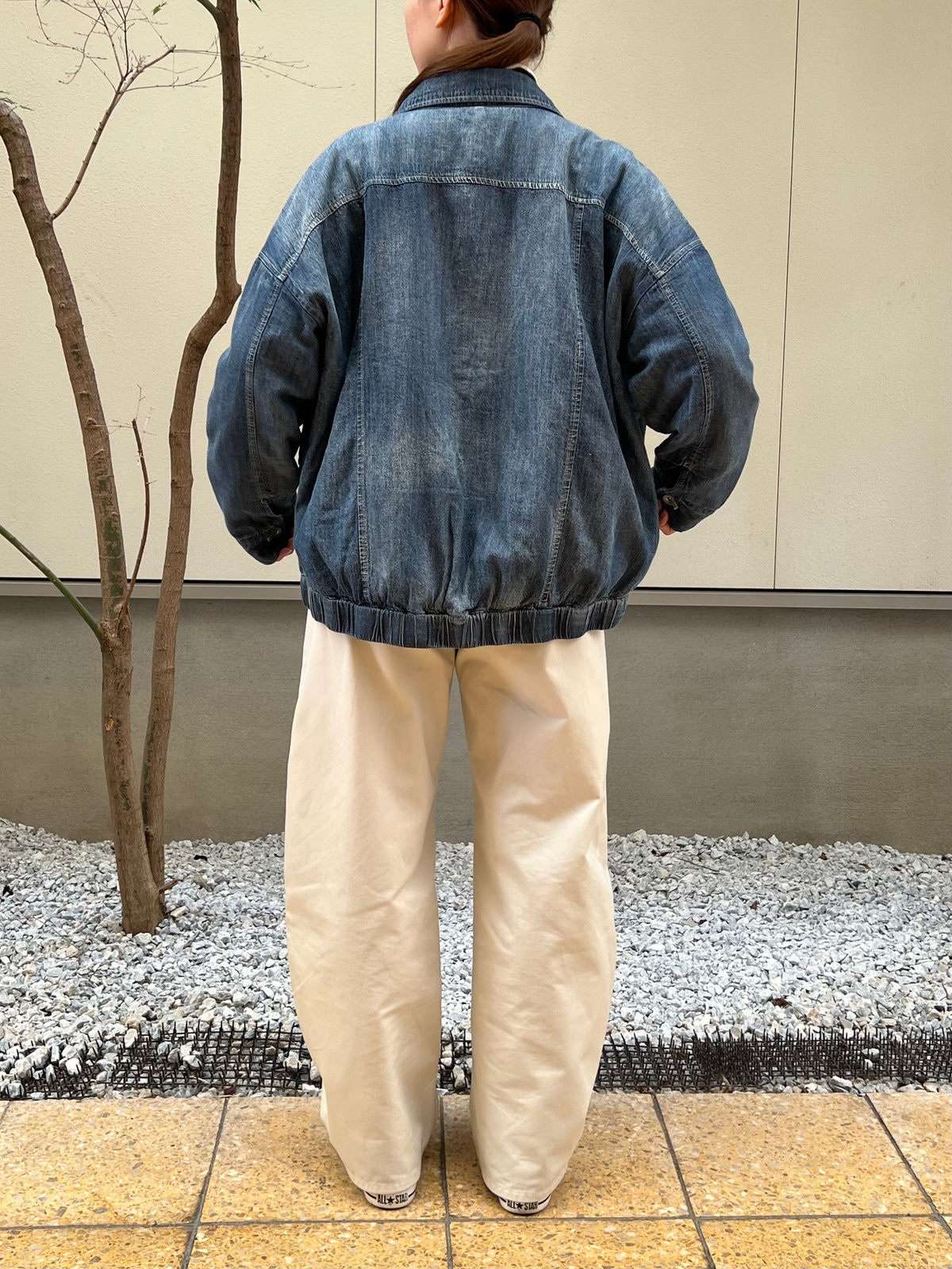 【hunch】中綿キルティング オーバーサイズデニムジャケット