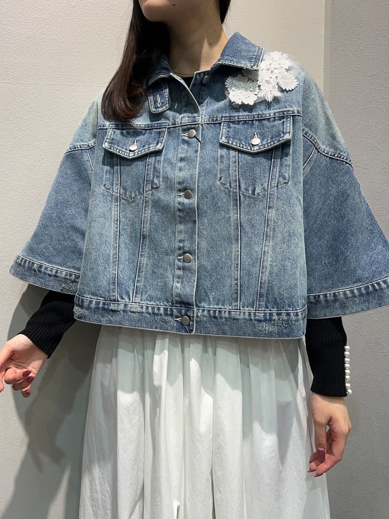 【WILLFULLY】デニムポンチョ