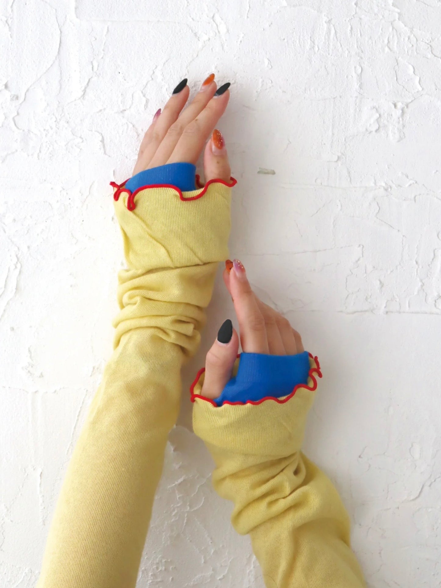 【KIVISDOU】チューリップフリルUVアームカバー