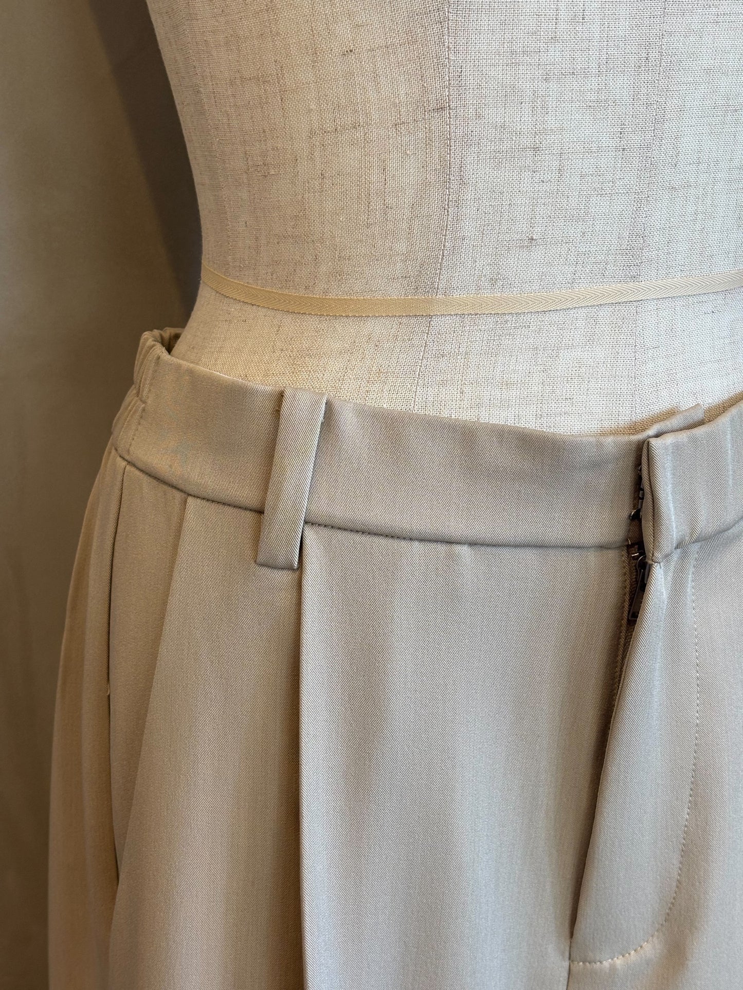 【ROSIEE】カーブポケットタックワイドパンツ