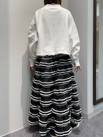 【botanical】フリルボーダースカート