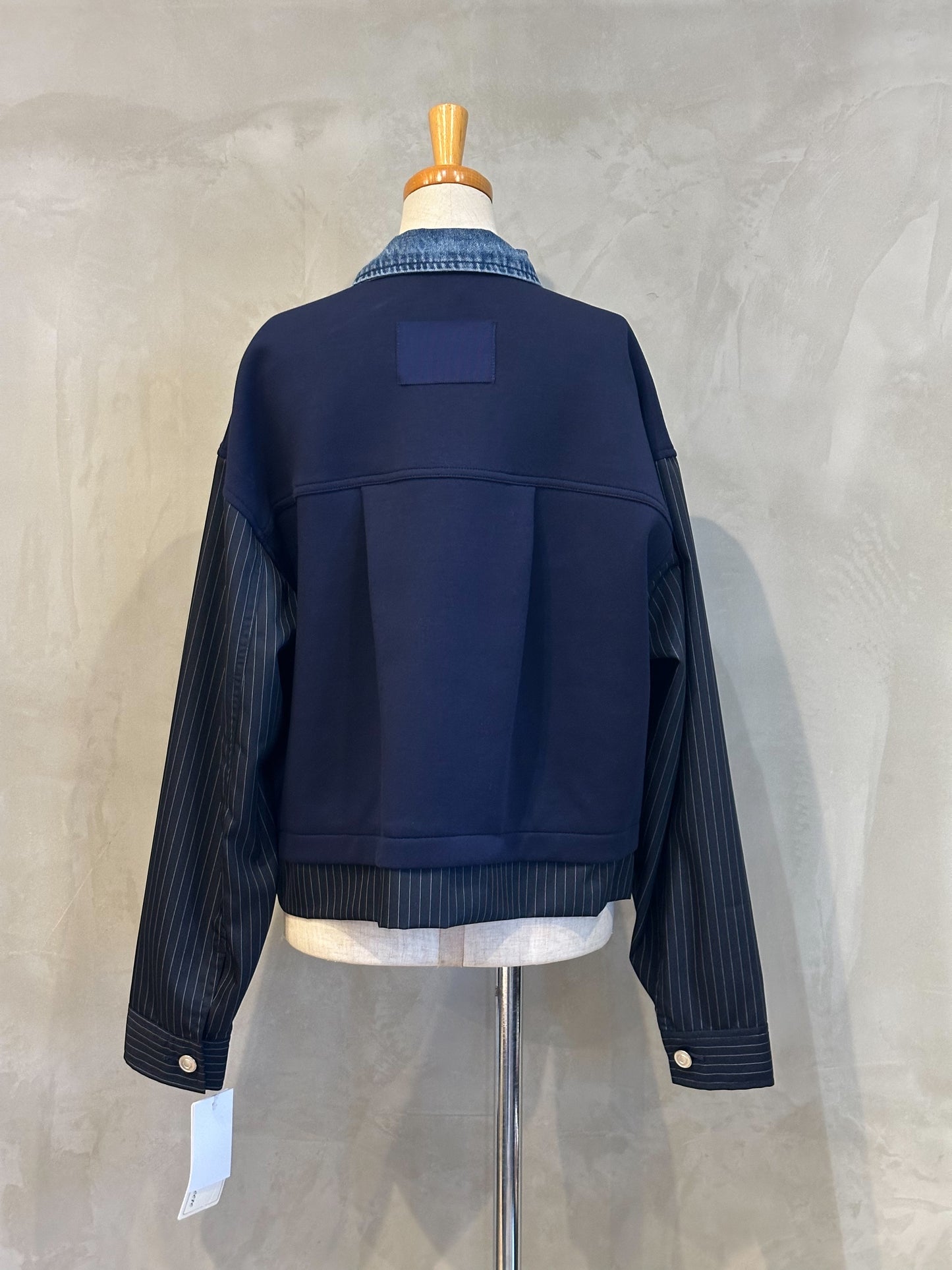 【botanical】異素材切り替えデニムジャケット