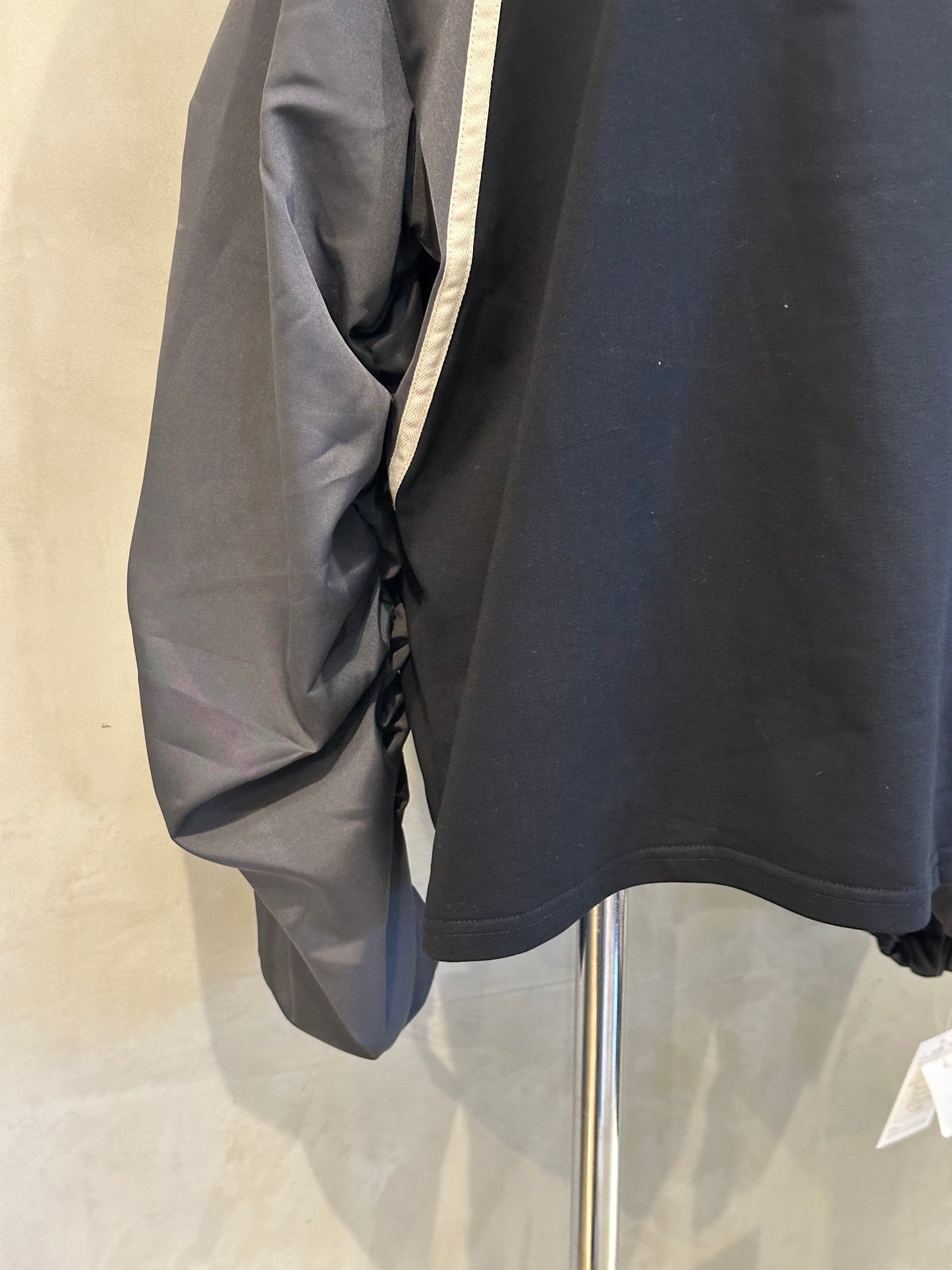 【botanical】配色ライン異素材プルオーバー