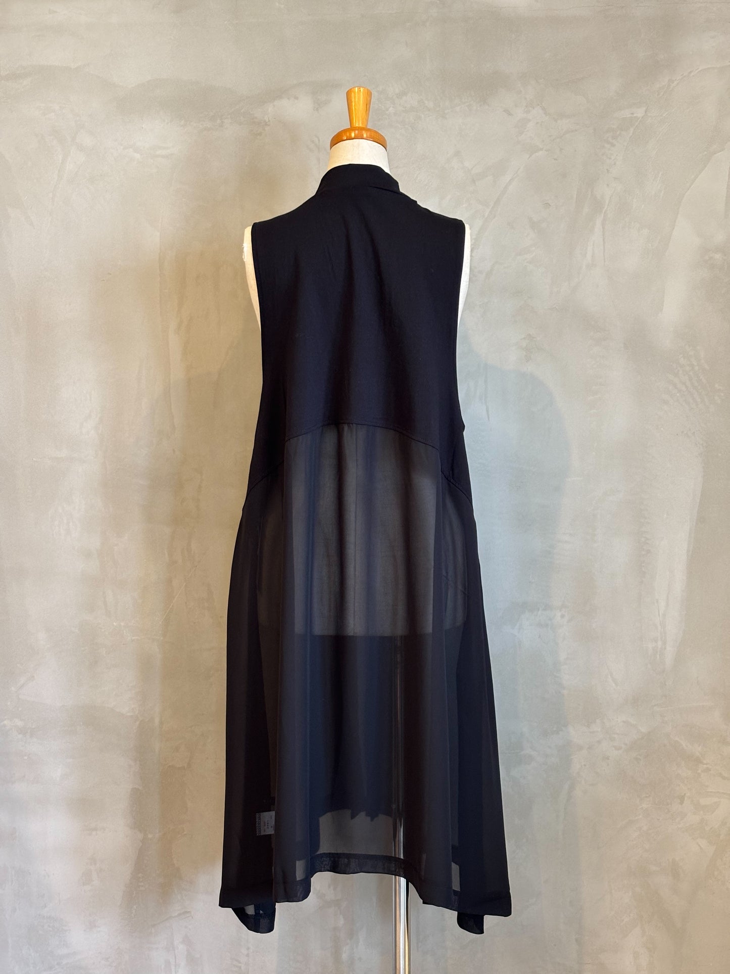 【botanical】バックシアー切替ロングジレ