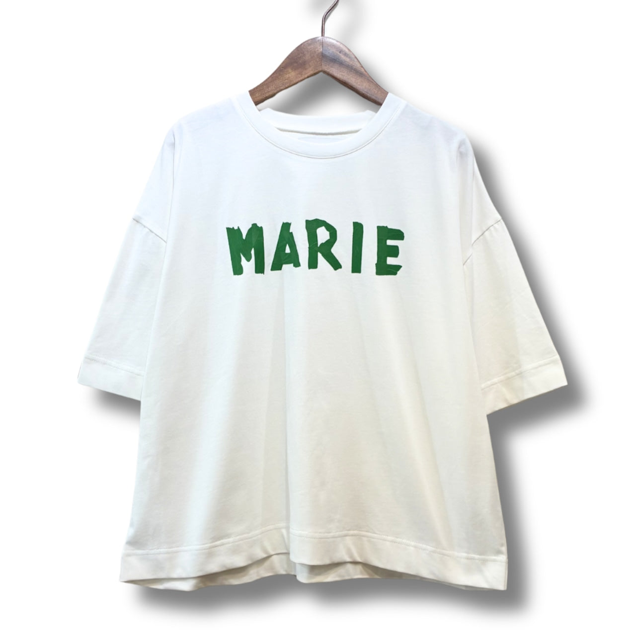 【MARIED'OR】テープロゴ5分袖Tシャツ