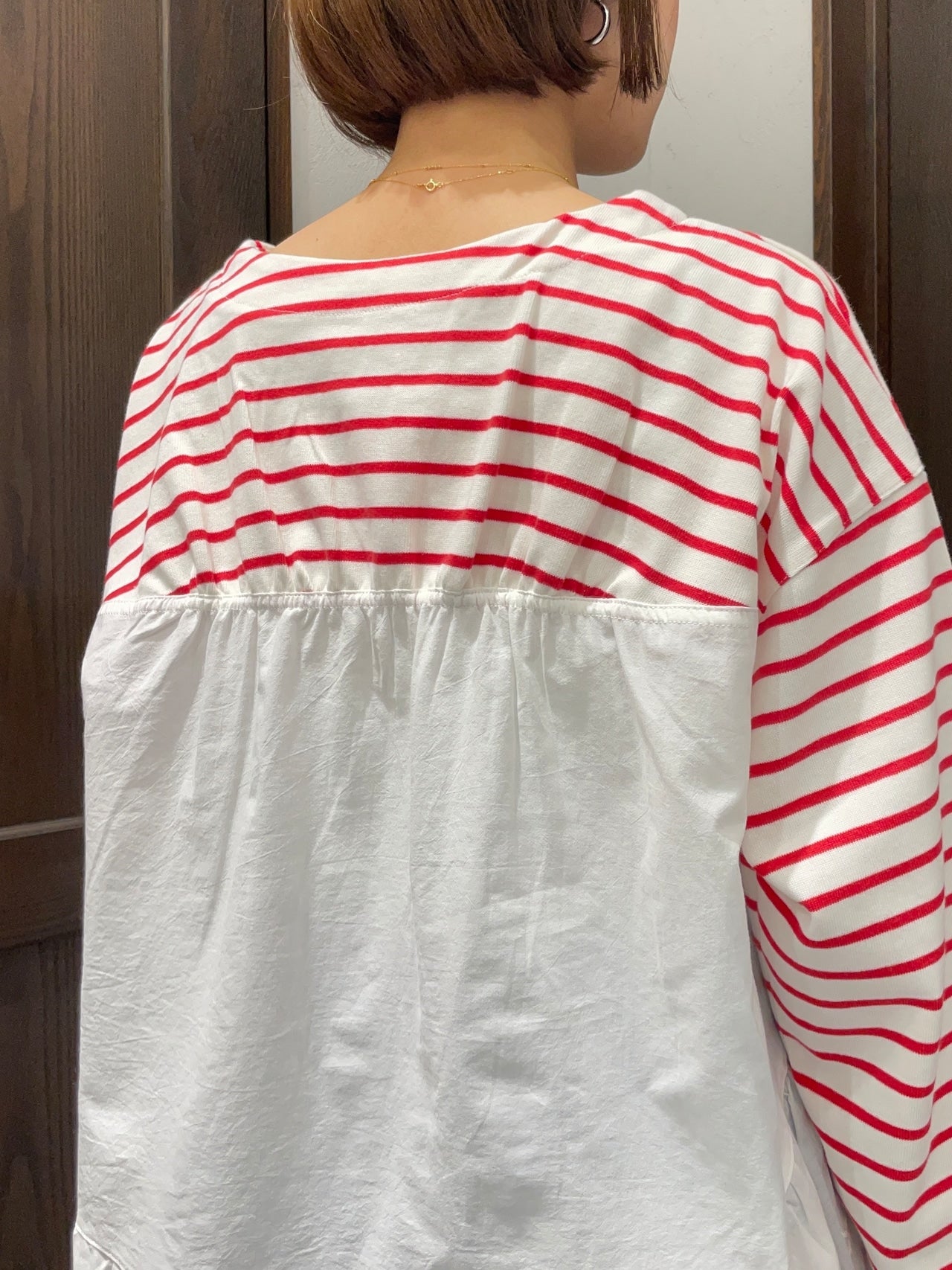 【botanical】裾レース長袖Tシャツ