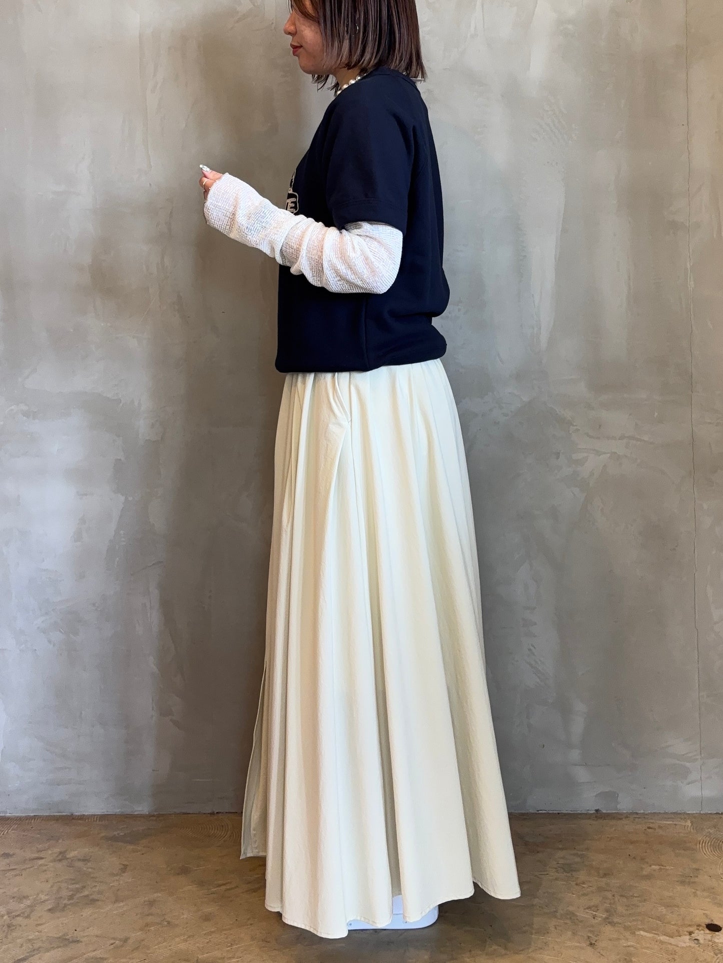 【CYNICAL】ギャザーロングスカート