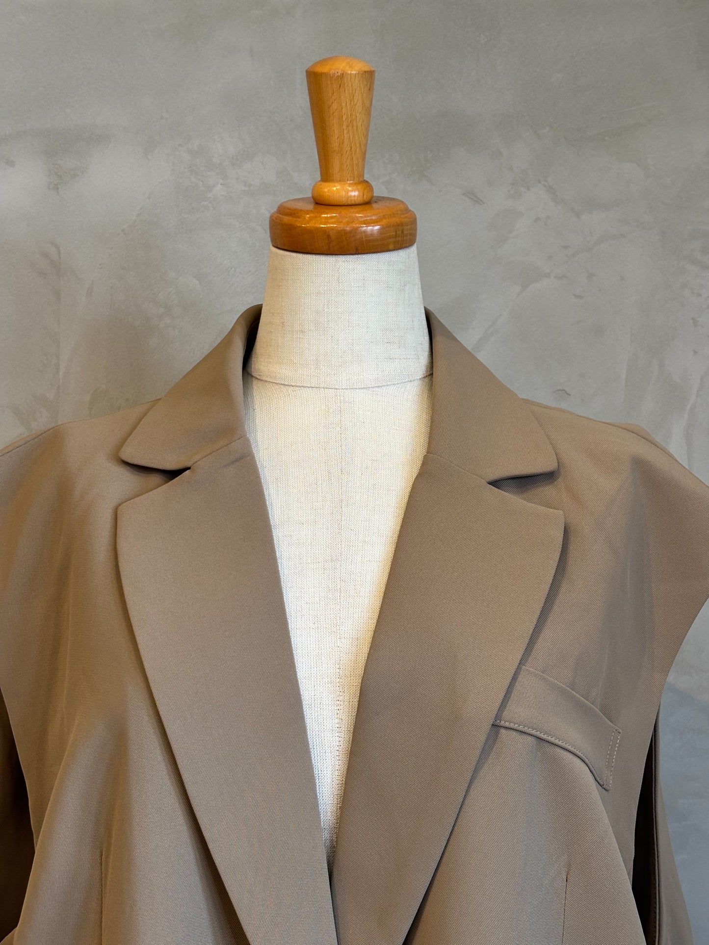 【botanical】ポリツイル バックファスナーベスト