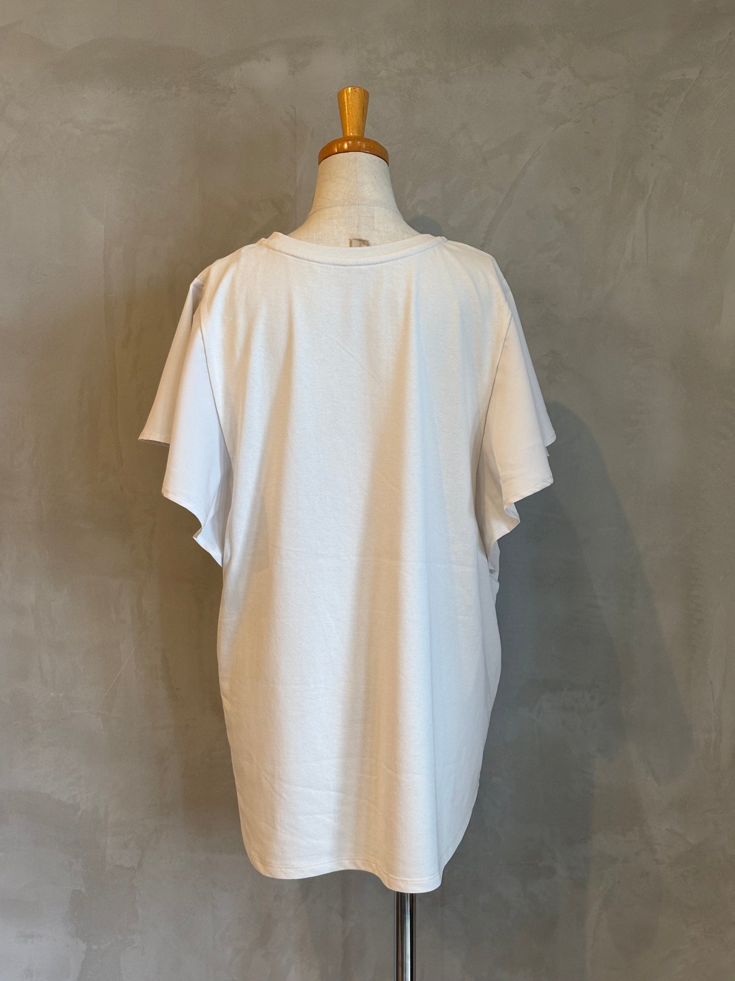 【botanical】USAコットンフリル袖ロゴTee