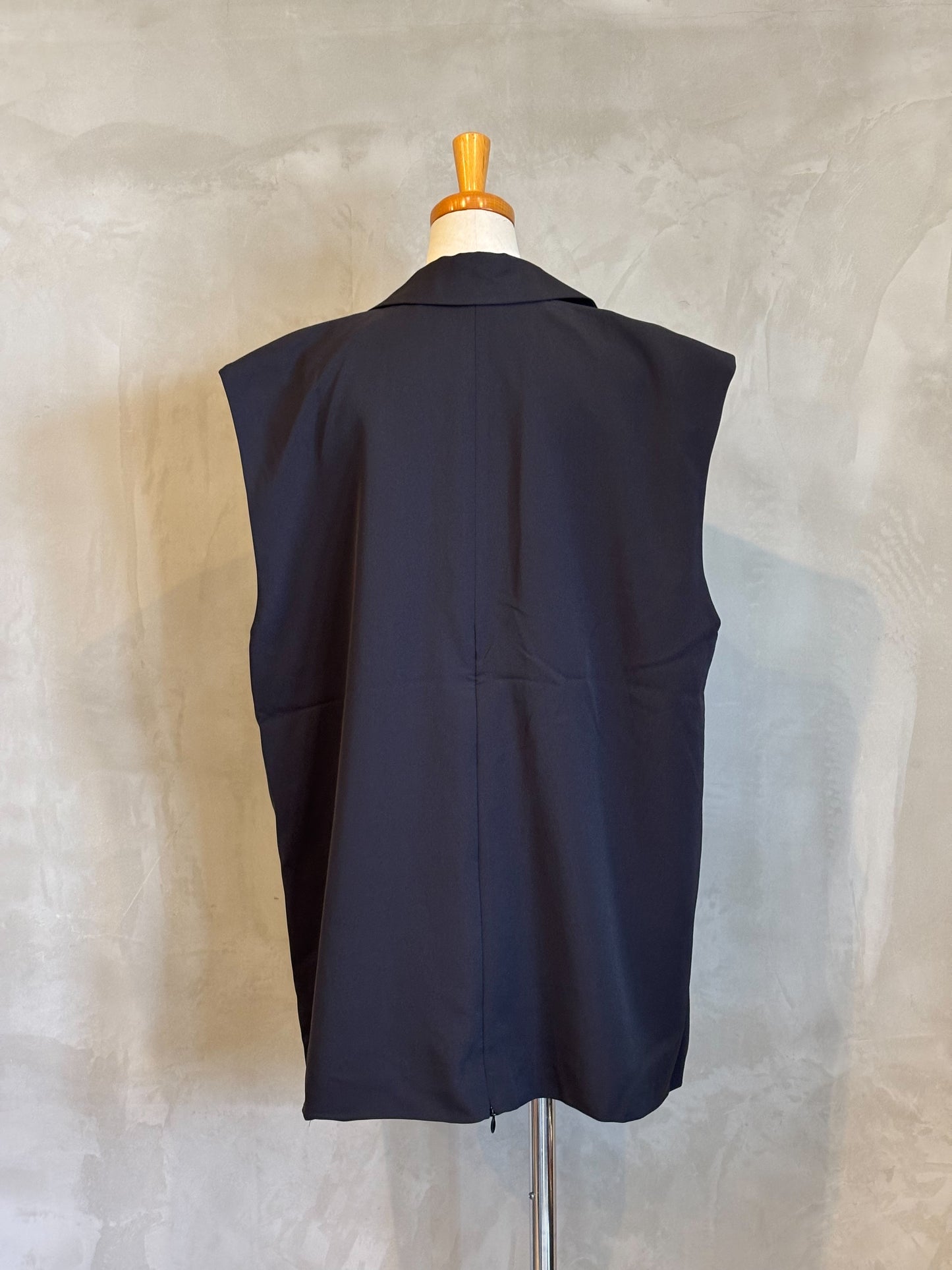 【botanical】ポリツイル バックファスナーベスト