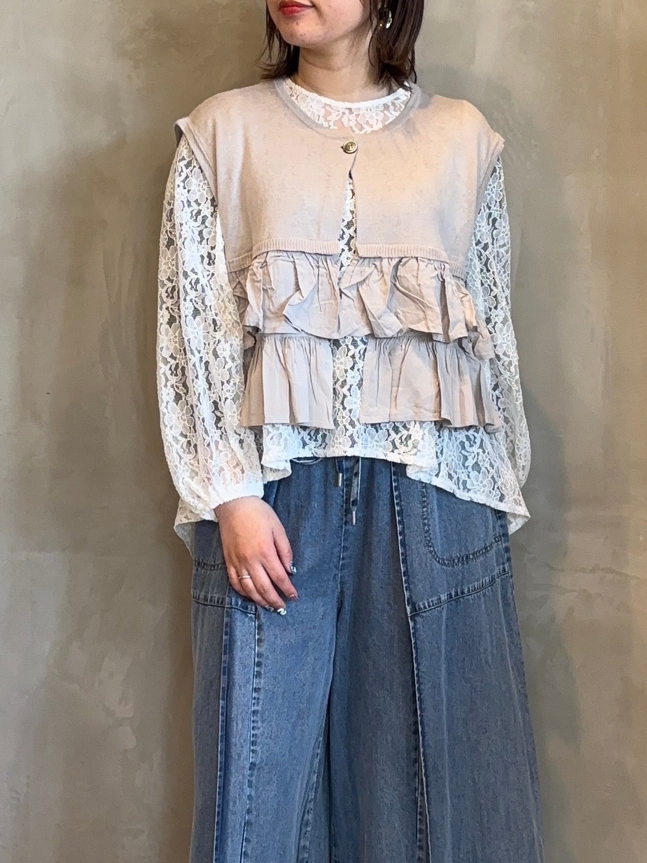 【maomade】リネンコットンカーディガン