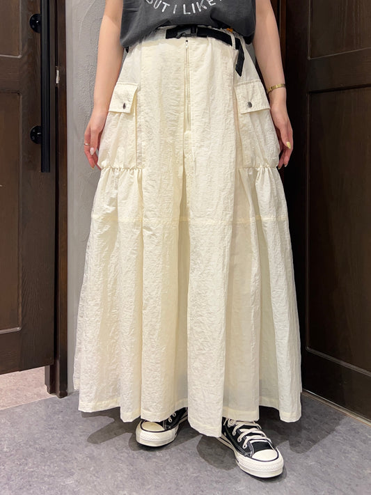 【USU GALLERY】USU GALLERYナイロンフレアスカート