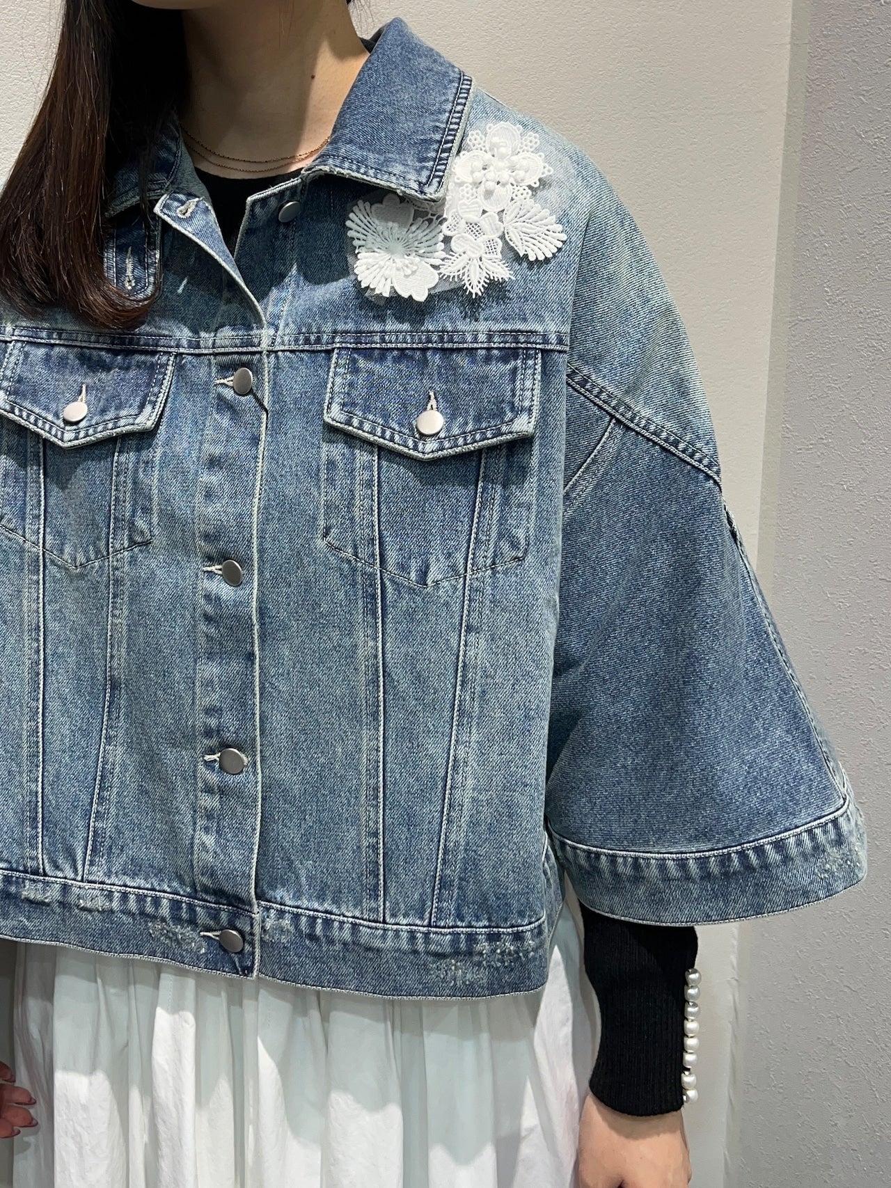 【WILLFULLY】デニムポンチョ