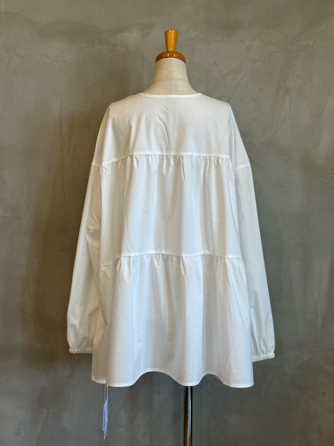 【botanical】ティアードチュニック長袖ブラウス