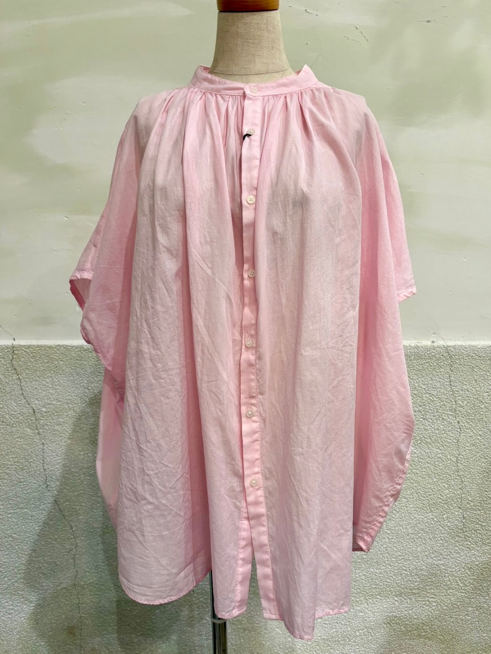 【MANON】オーバーダイ フレンチスリーブ ビック アミカルシャツ